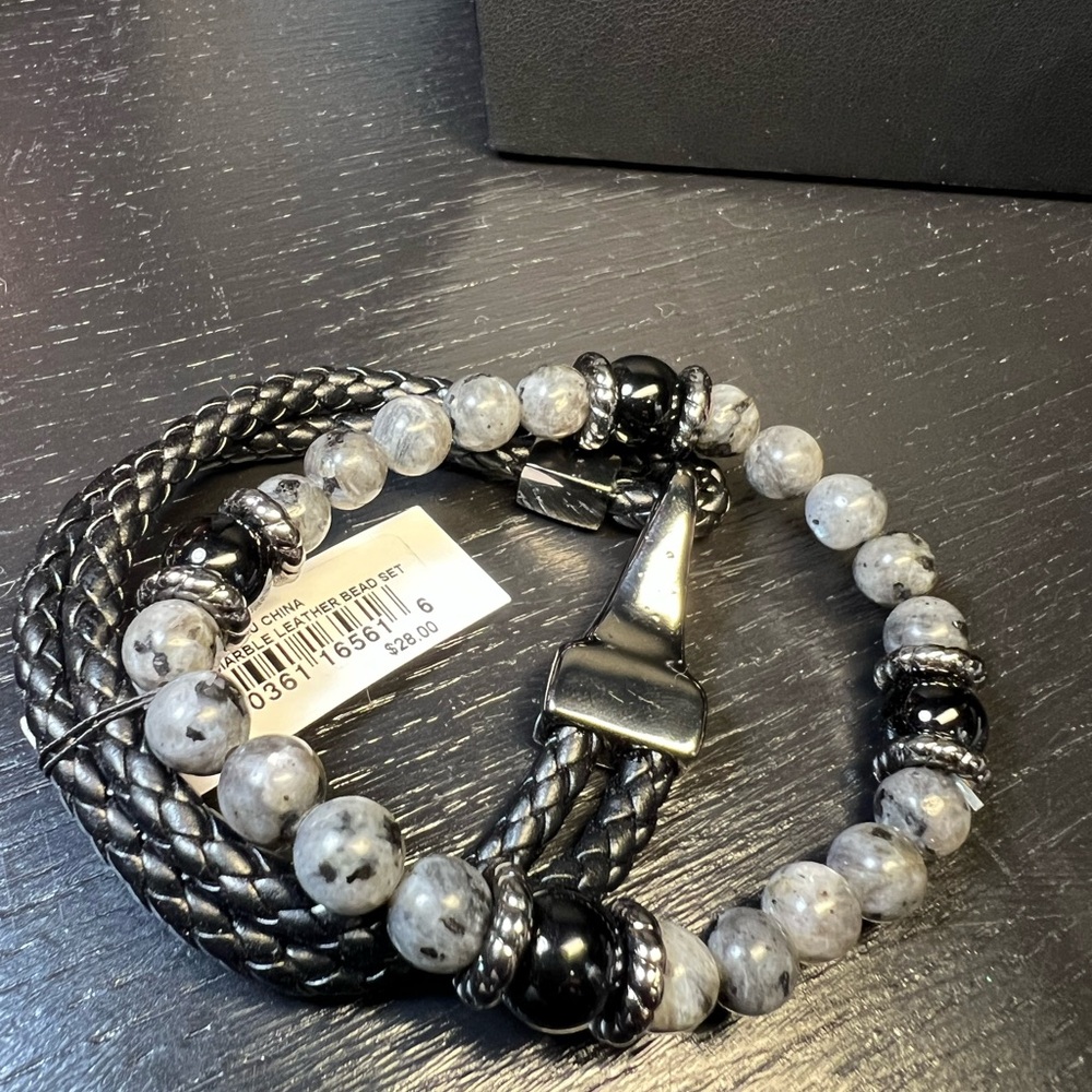 Guess Black and Gray 2 Piece Bracelet Set - Picture 5 of 7